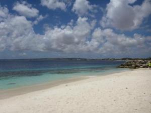 Bonaire view of main town from a beach