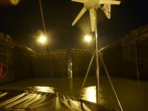 second Gatun lock- doors closing