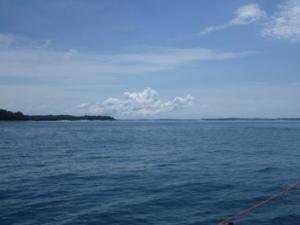 approaching las perlas islands