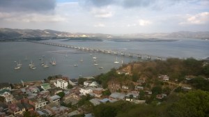 Baringo at anchor outside Puerto Amistad yacht club in Bahia de Caraquez