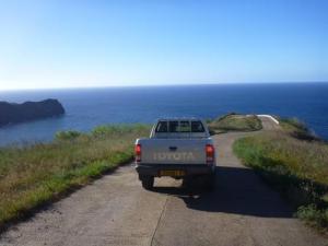 north coast road with the hilux