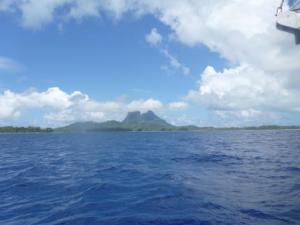 approaching Bora Bora