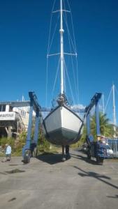 on the way to the launch