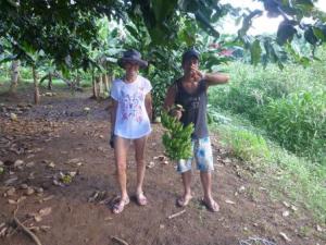 Andre and gift of bananas