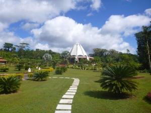 Serene Baha'i temple