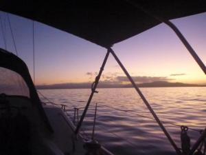 dawn arrival savusavu bay fiji