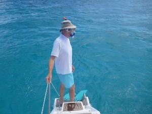 Bob in matching the sea outfit.