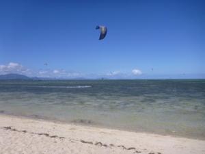 Multitude of Kite surfers