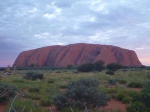 Ayers rock at sunset